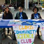 students from Science Club at Club Rush event
