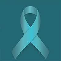 A blue ribbon symbolizing awareness for sexual assault