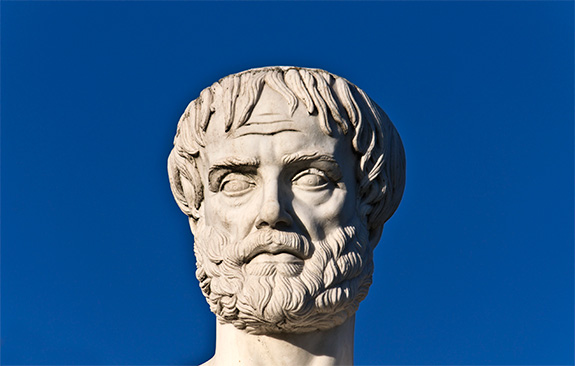 A statue of Aristotle