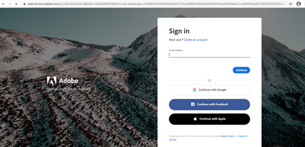 adobe creative cloud sign in