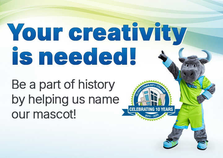 Your creativity is needed! Help us name our mascot.