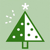 An illustration of a christmas tree