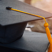 A graduation cap