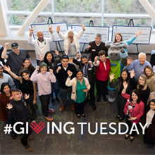 Staff celebrating #GivingTuesday